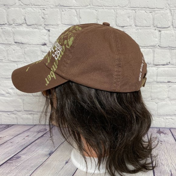 USS Arizona BB-39 Hat Cap Strap Back Brown Pearl Harbor Hawaii WWII Valor Ship - Picture 2 of 12